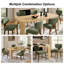 Chaises de salle à manger rembourrées de style Mid-Century-1898981441