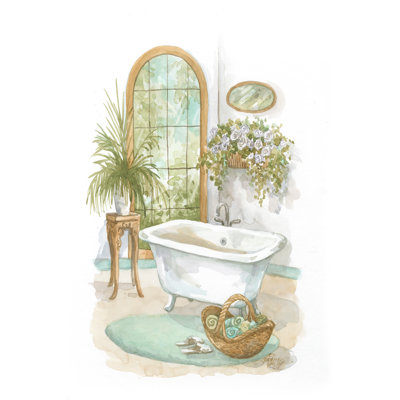 " Bath in Spa II " Watercolor Painting