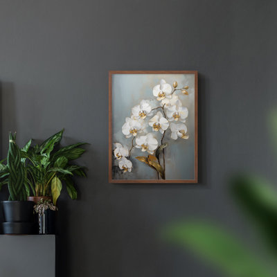 Série FLORAL CXCIV - reproduction encadrée de qualité supérieure - prête à être accrochée - aucun clou requis