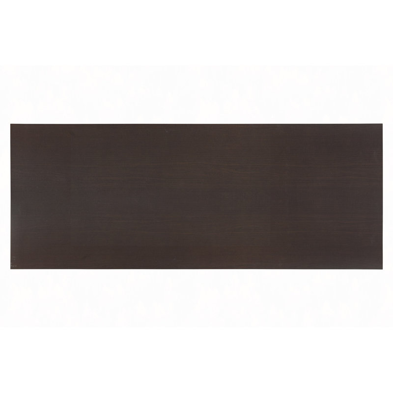 Bureau à tablette ouverte peu encombrant | 4 tablettes de rangement | Placage en mélamine | Solution de bureau à domicile minimaliste