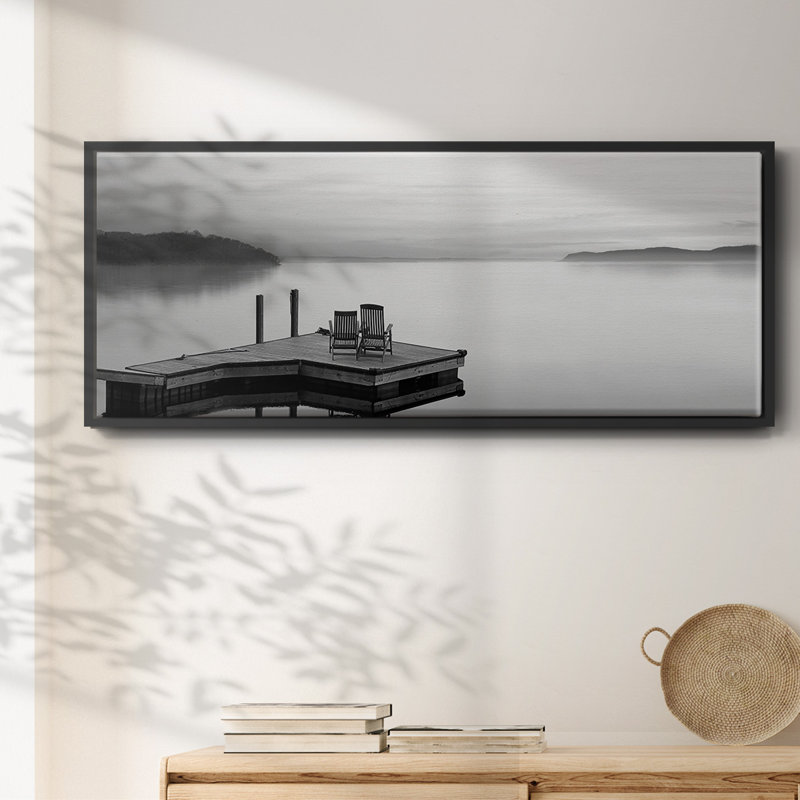 Panneau d'eau noir et blanc, Noir, H 20 po x l 50 po x P 1,5 po