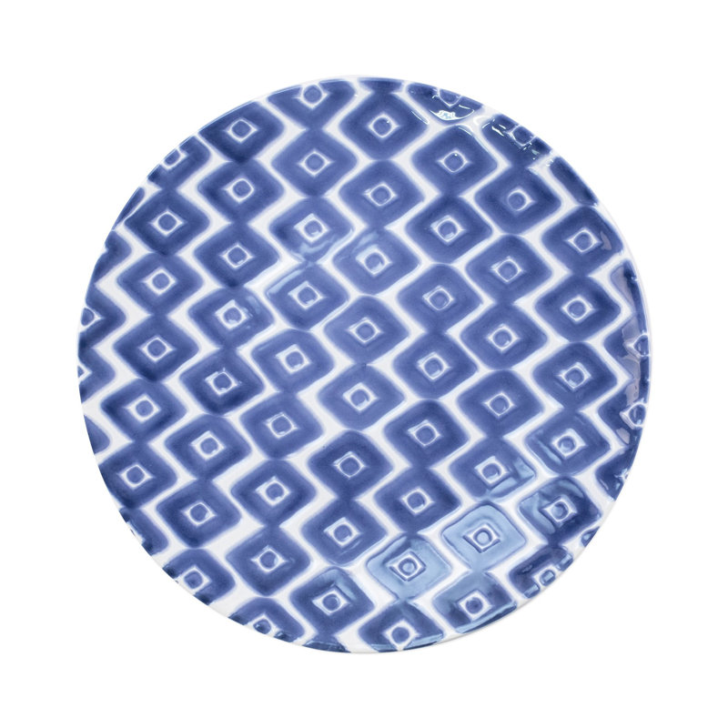 Santorini Handmade Hard Ceramic Dinner Plate