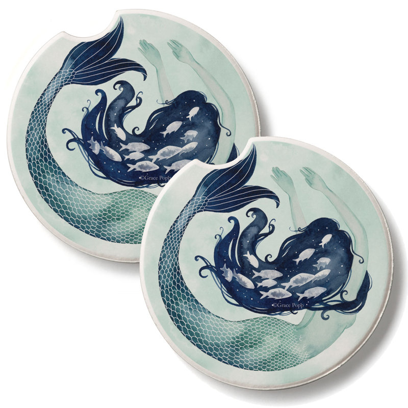 Ensemble de 2 sous-verres Mermaid Life