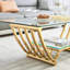 Table basse simple avec plateau en verre