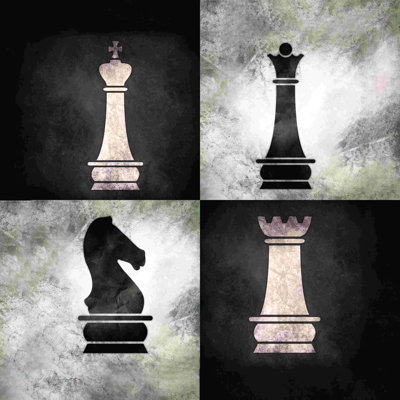Pièce d'échecs 2, impression sur toile tendue