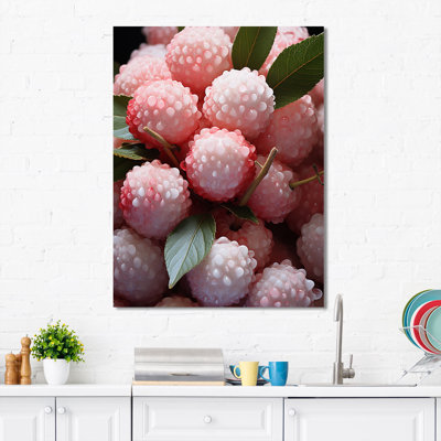 «Fruits Luminescent Lychee Delight I», art mural fruits