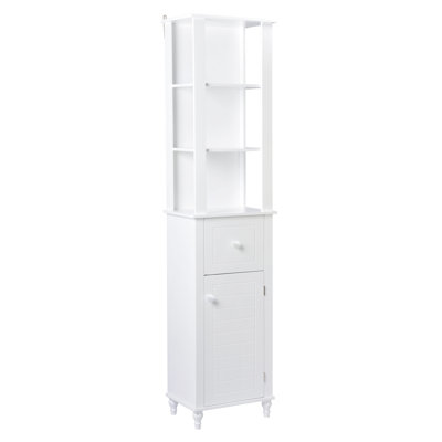 Armoire de salle de bain autoportante l 12 po x H 72 po x P Ullery