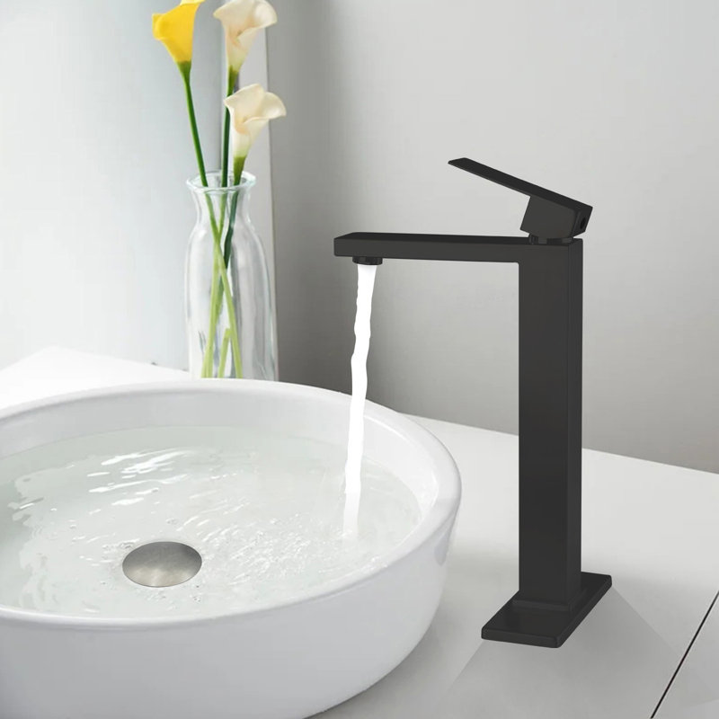 Bathroom Sink Stainless Steel Pop Up Drain Without Overflow(2 Pcs), Gun Ash