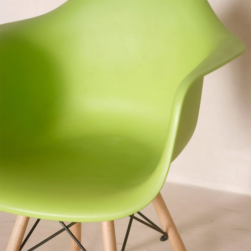 Chaise avec accoudoirs Chaya, Vert