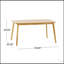Table de salle à manger rectangulaire élégante avec surface lisse et conception stable à quatre pieds pour les maisons modernes-188500678