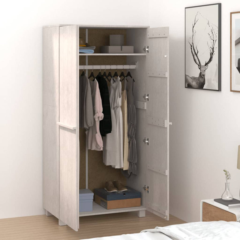 Jabier 2 Door Wardrobe, White