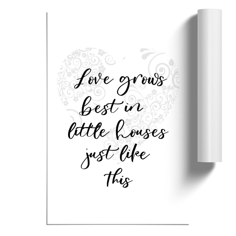 Love Grows Best - Frameless Print, 84cm H x 59cm W x 0.1cm D