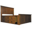 Lit plateforme avec rangement en bois massif Jacklin-1354393834