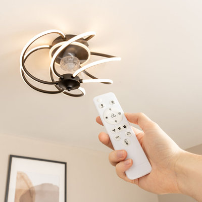 Caycee 45cm Ceiling Fan with LED Lights