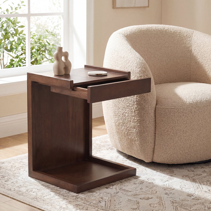 Rivo End Table, Walnut