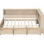 Lit de jour en bois pleine grandeur avec options de rangement et 3 tiroirs, aspect lait blanc antique, construit pour une utilisation durable-1664163681