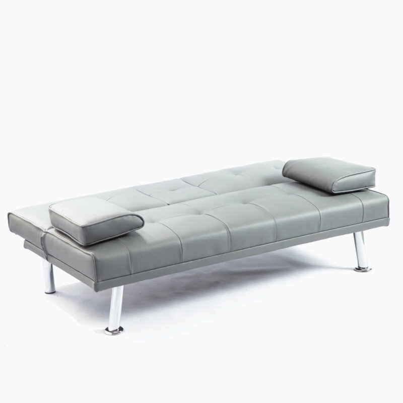 Liyana, H 31,69 po x l 66,53 po x P 30,7 po, Fausse fourrure grise
