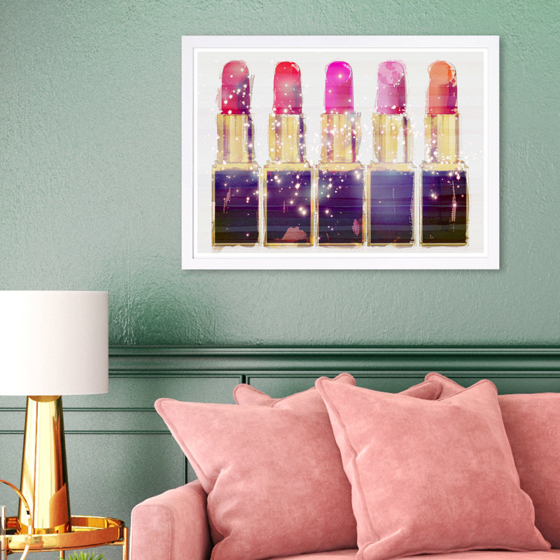 « lipsticks », impression encadrée