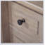 Commode compacte compacte avec tiroirs spacieux et placages en bois de mindi durables pour les chambres à coucher modernes