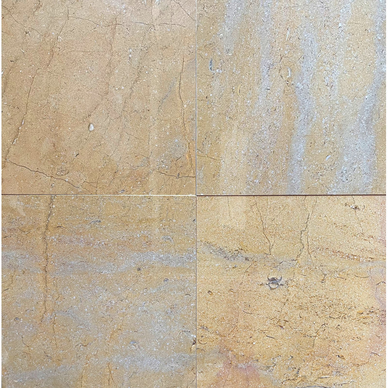 Carreau de marbre 18 po x 18 po Pearl Gold