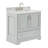 37'' Single Bathroom Vanity with Carrara Marble Top-93359471