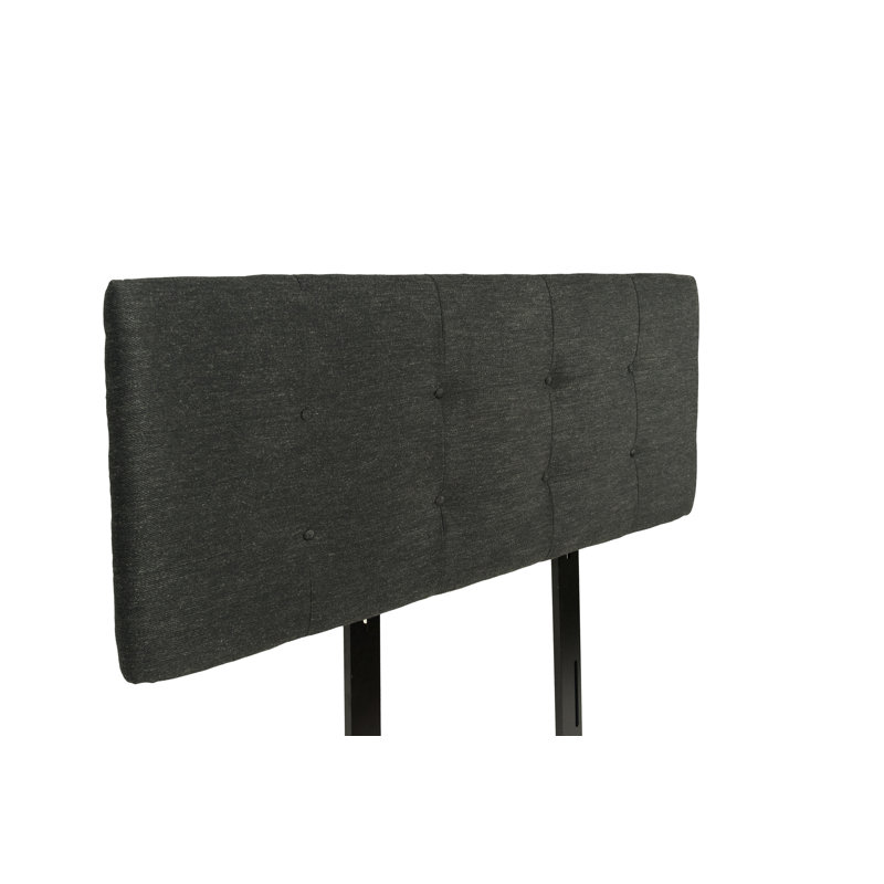 Tête de lit tapissier Kwan, Grand, Gris anthracite