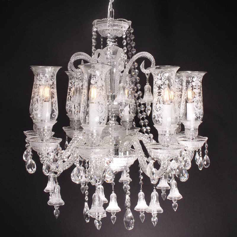 Lustre gris classique/traditionnel 8 lumières Rodin