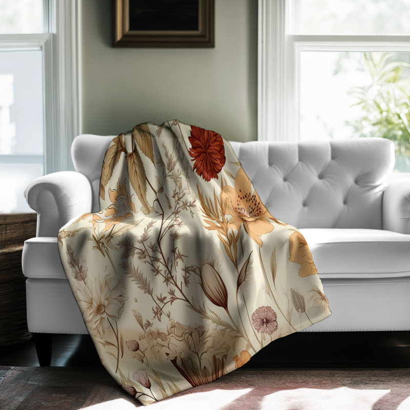 Mauve Hues - 1 Piece Premium Sherpa Blanket, Twin