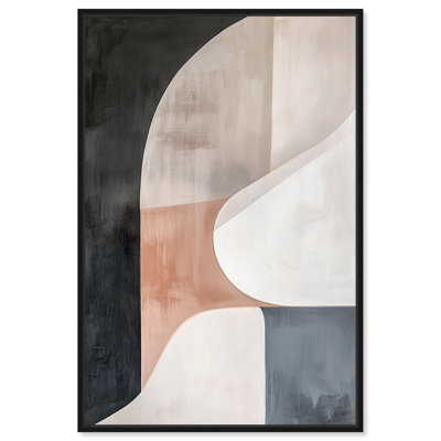 «Curved Contour II», abstrait géométrique sur toile 