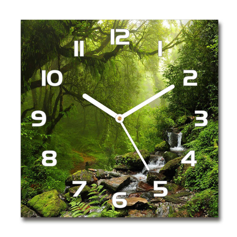 Jerrall Glass Wall Clock, White
