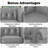 Sanor Modern Leather Chesterfield Loveseat – Button Tufted Sofa Couch with Arms for Living Room-1801981436