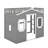 Twin House Loft Bed With Ladder-338598375