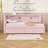 Twin Two Drawers Upholstered Platform Bed Frame with USB Ports and LED Lights-1184687946
