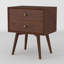 Solid Wood Bedside Table-1409737467