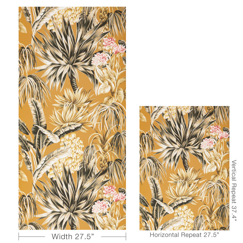 Mindoro Caluya 33'' L x 27.5" W Wallpaper Roll, Bronze