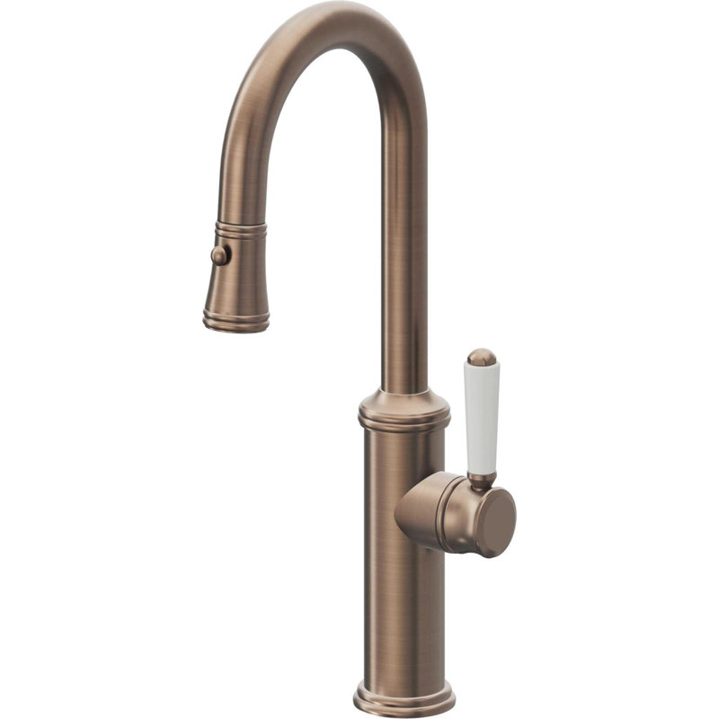 Davoli Kitchen Faucet, Satin Bronze