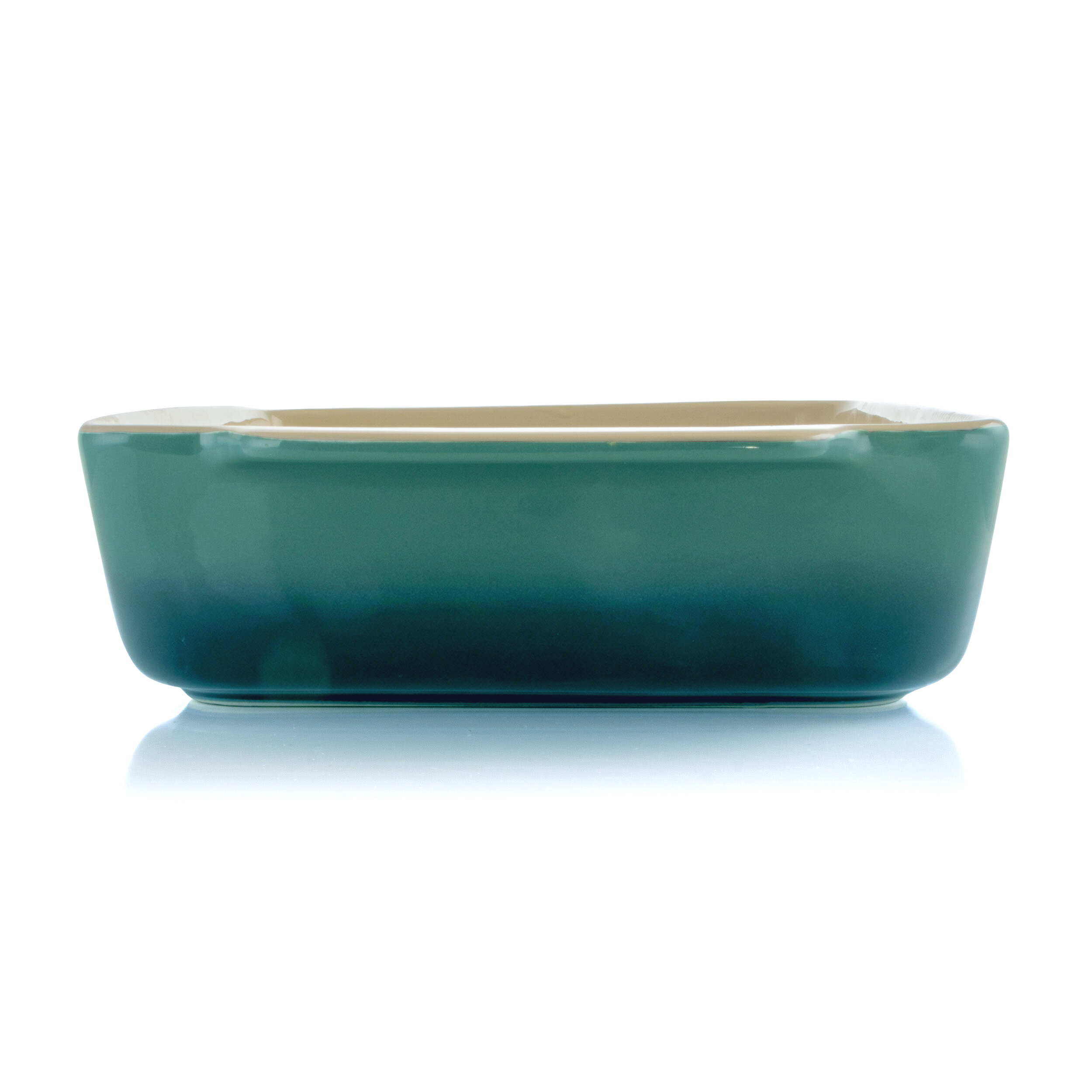 Crock Pot Artisan 2-Tone Cast Iron Lasagna-Roasting Pan (Teal)