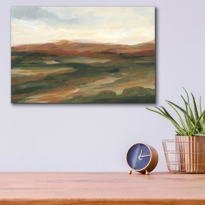  «Terracotta Valley» par Haley Knighten, art mural en verre acrylique, 16 po x 12 po