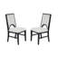 Ensemble de table de salle à manger de style traditionnel et 6 chaises d'appoint 7 pièces