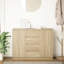 Sideboard With Drawers 100.5X35x76 Cm Engineered Wood-1406815749
