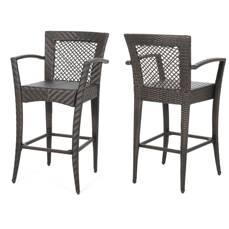 Gonvick Wicker Outdoor Stool