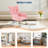 Modern Upholstered Rocking Chair with Padded Seat & High Backrest, Design for Living Room or Bedroom Reading-1214712777