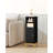 Bathroom Storage Cabinet, Corner Floor Cabinet with Shelves, Customized Door Opening Direction, Bathroom Organizer with Adjustable Shelf for Kitchen, Living, Toilet Paper Cabinet, Black-189292911-187817075