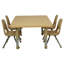 Table rectangulaire d'activités en T avec moulures totales réglables-109512140-109512141-109512146
