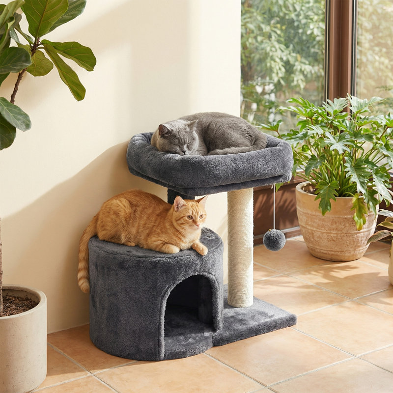 47cm H Cat Tree, Smokey Grey