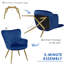 color 125kg Load Capacity Modern Accent Chair with Wing Side and Metal Legs-273937113-312863939