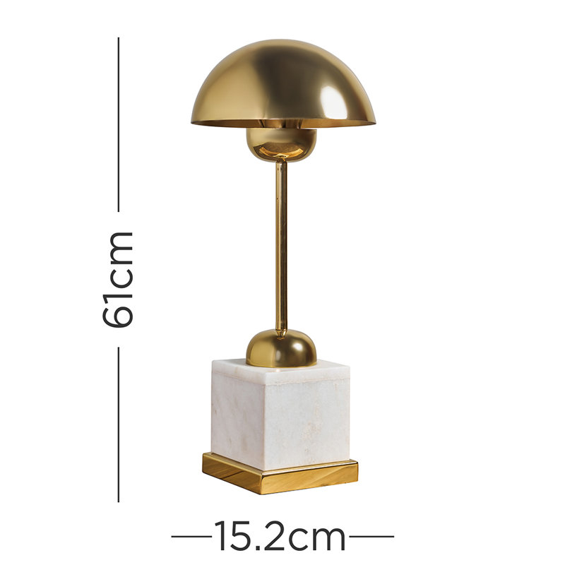 Shonnard 61Cm Gold/White Buffet Table Lamp