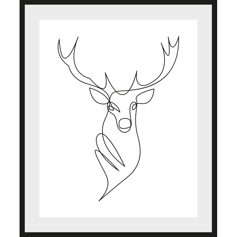 Deer - Single Picture Frame Print