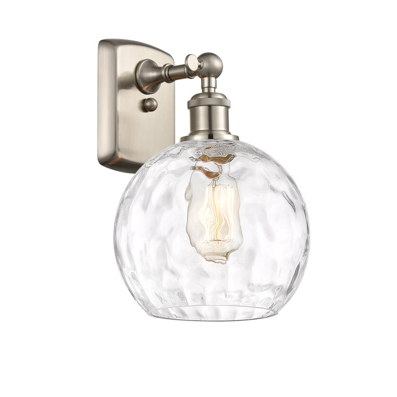 Applique murale 1 lumière 8 po Shauna, Led, Nickel satiné brossé