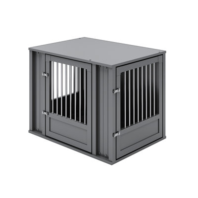 Cage pour chien durable avec placement de porte flexible